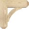 Ekena Millwork Thorton Craftsman Rough Sawn Bracket w/ Offset Brace, Douglas Fir, 6"W x 16"D x 16"H BKT0604X16X16THR04RDF - alternate 4